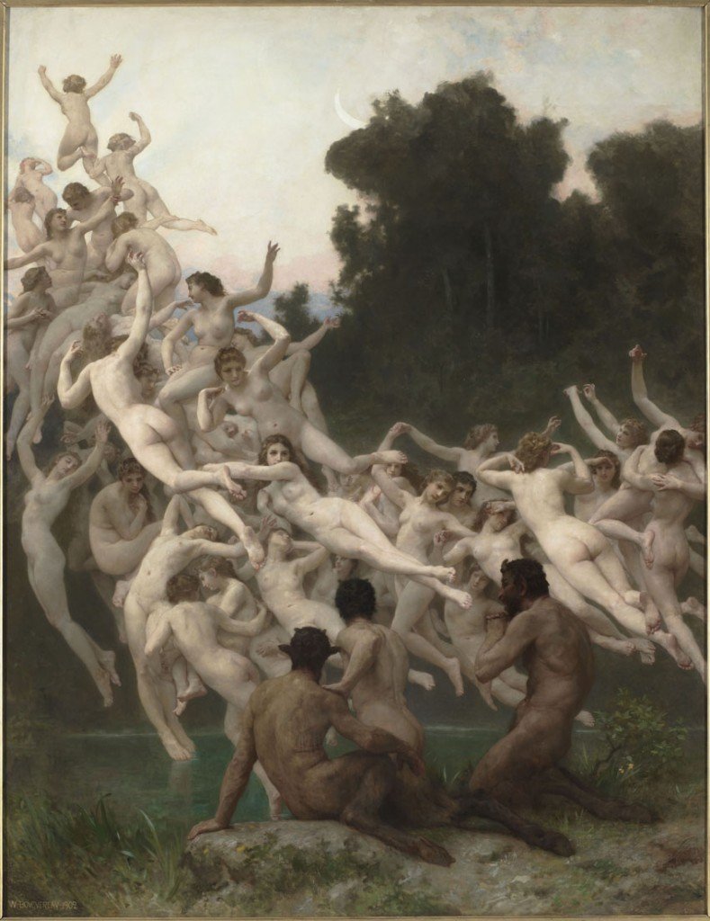 "Las oréades", de William Bouguereau,  1902, óleo sobre lienzo, 237,5 x 181,5 cm, París, Musée d’Orsay © Musée d'Orsay, Dist. RMN-Grand Palais / Patrice Schmidt.