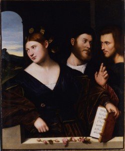 Alegoría del amor, por Bernardino Licinio, 1520.