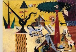 Tierra labrada, por Joan Miró, 1923-24, óleo sobre lienzo, 66 x 92,7 cm.