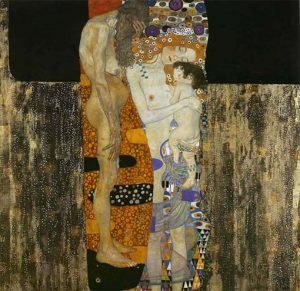 Las tres edades de la vida, por Gustav Klimt, 1905.