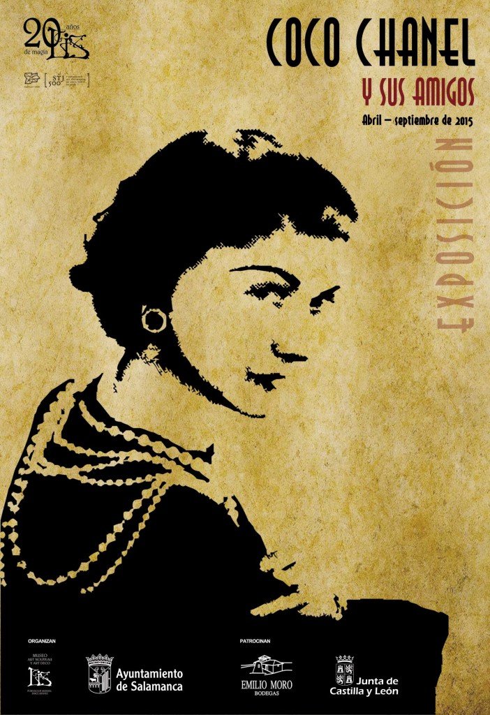 Cartel de la exposición Coco Chanel y sus amigos.