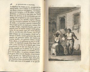 El ingenioso hidalgo don Quijote de la Mancha, de Miguel de Cervantes Saavedra. Ed. Imprenta Real, Madrid, 1819. 