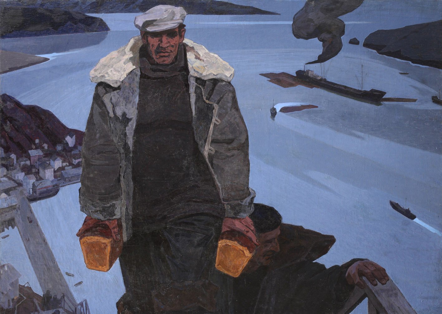 La noche blanca, de Alexey S. Mikhailov, 1966-67, óleo sobre lienzo, 189 x 271,5 cm.