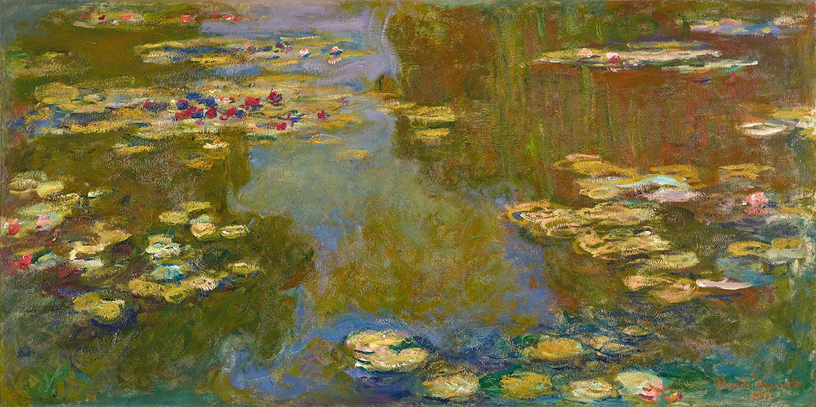 El estanque de nenúfares, por Claude Monet, 1919, óleo sobre lienzo. Colección Familia de Paul G. Allen. 