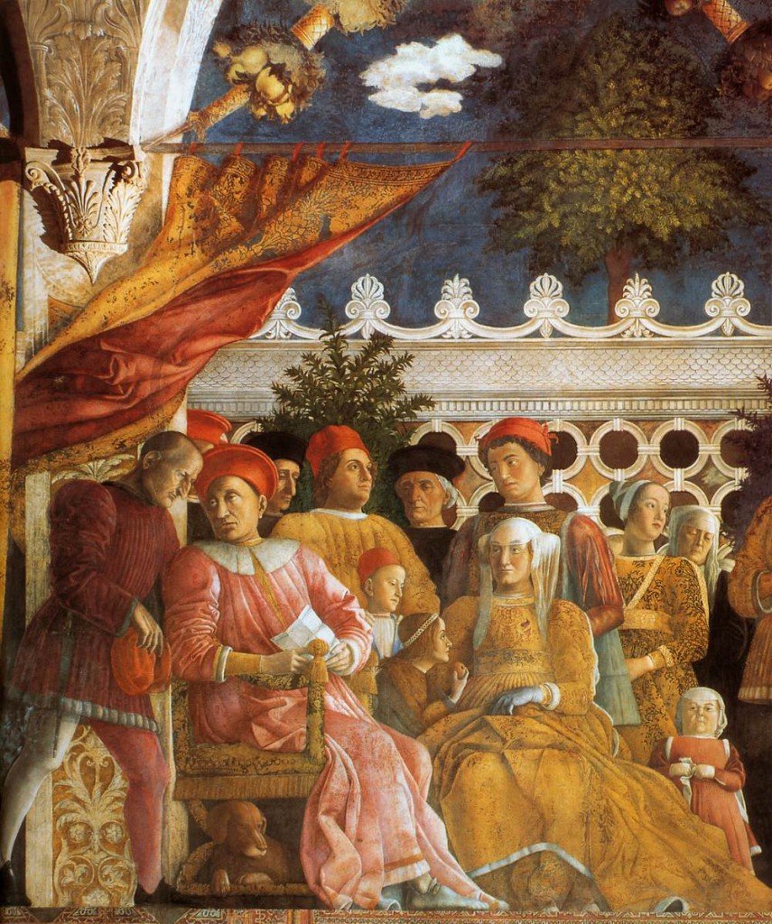 Detalle de la Cámara de los esposos, Mantua.