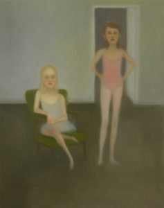 Memoires d'une jeune fille rangée, por Chechu Álava, 2010, óleo sobre tela. Colección DKV. 
