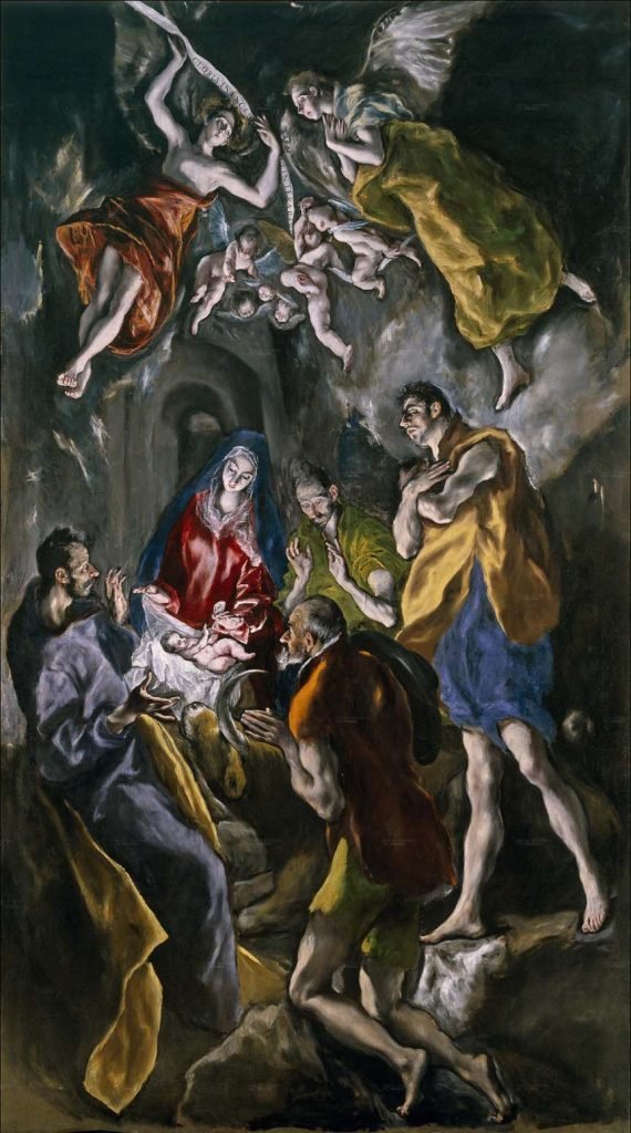 Adoración de los pastores, del Greco, Madrid, Museo del Prado.