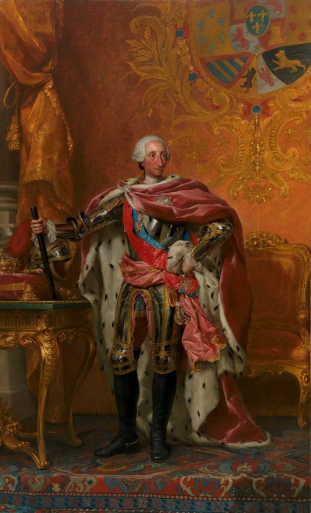 Retrato de Carlos III, por Mengs.