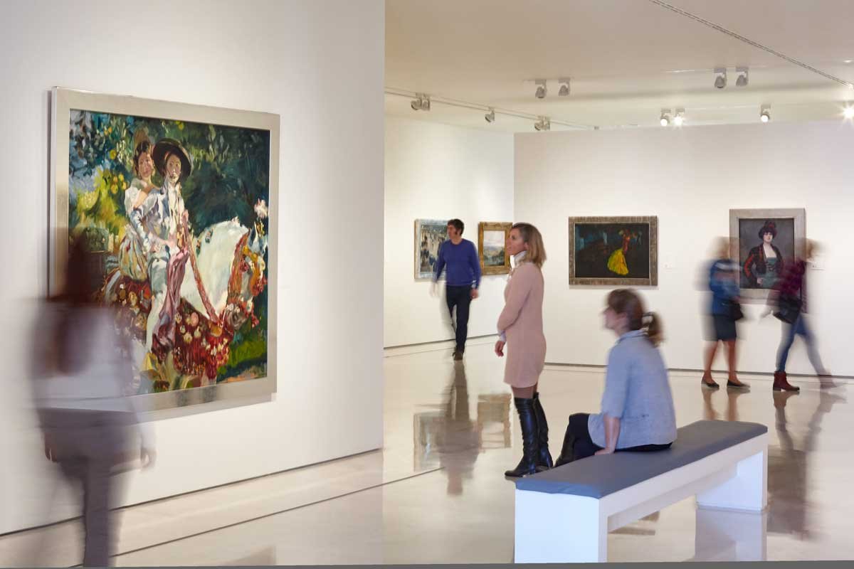 Una de las salas del Museo Carmen Thyssen de Málaga.